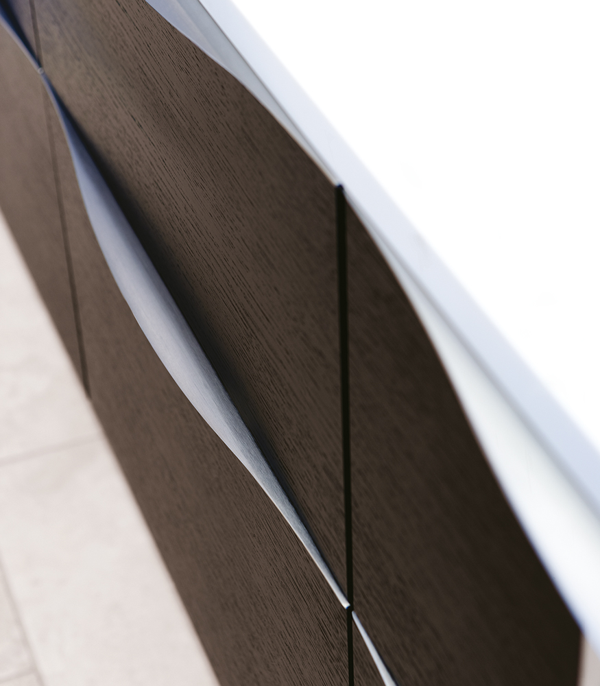 Möbelgriffe aus Aluminium - MALIBU CURVE
